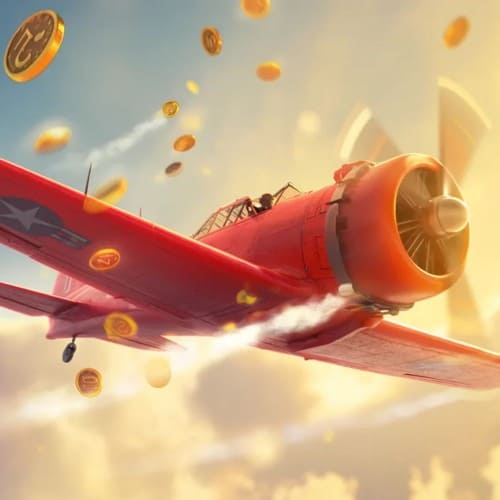 Animated Aviator plane soaring upward in BG678's high-energy crash game